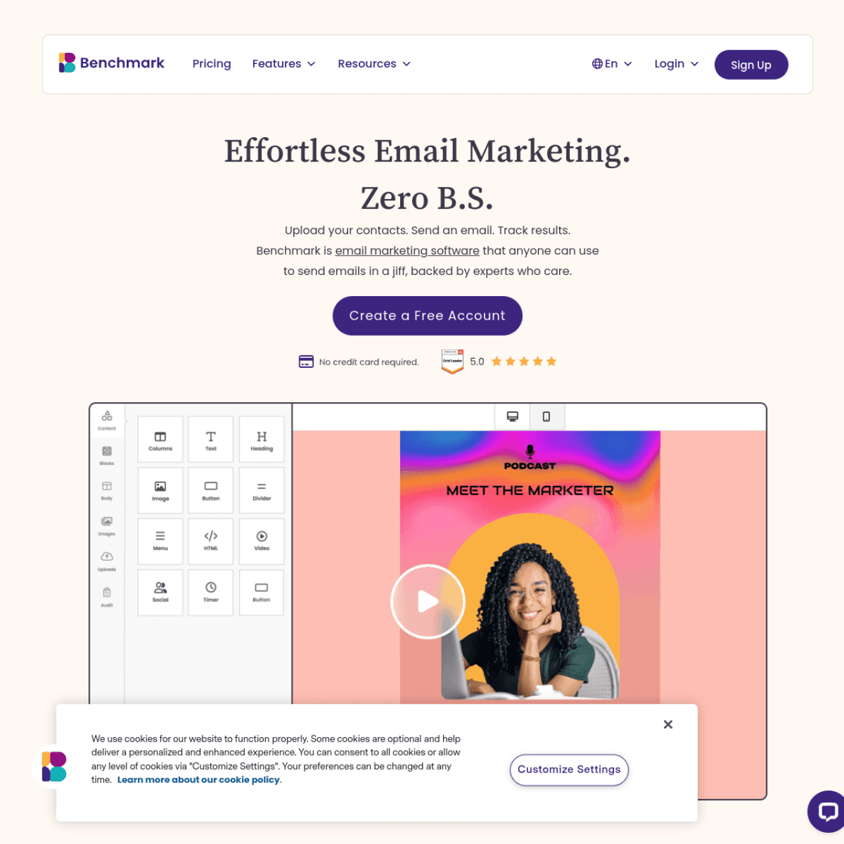 BenchmarkEmail screenshot 1