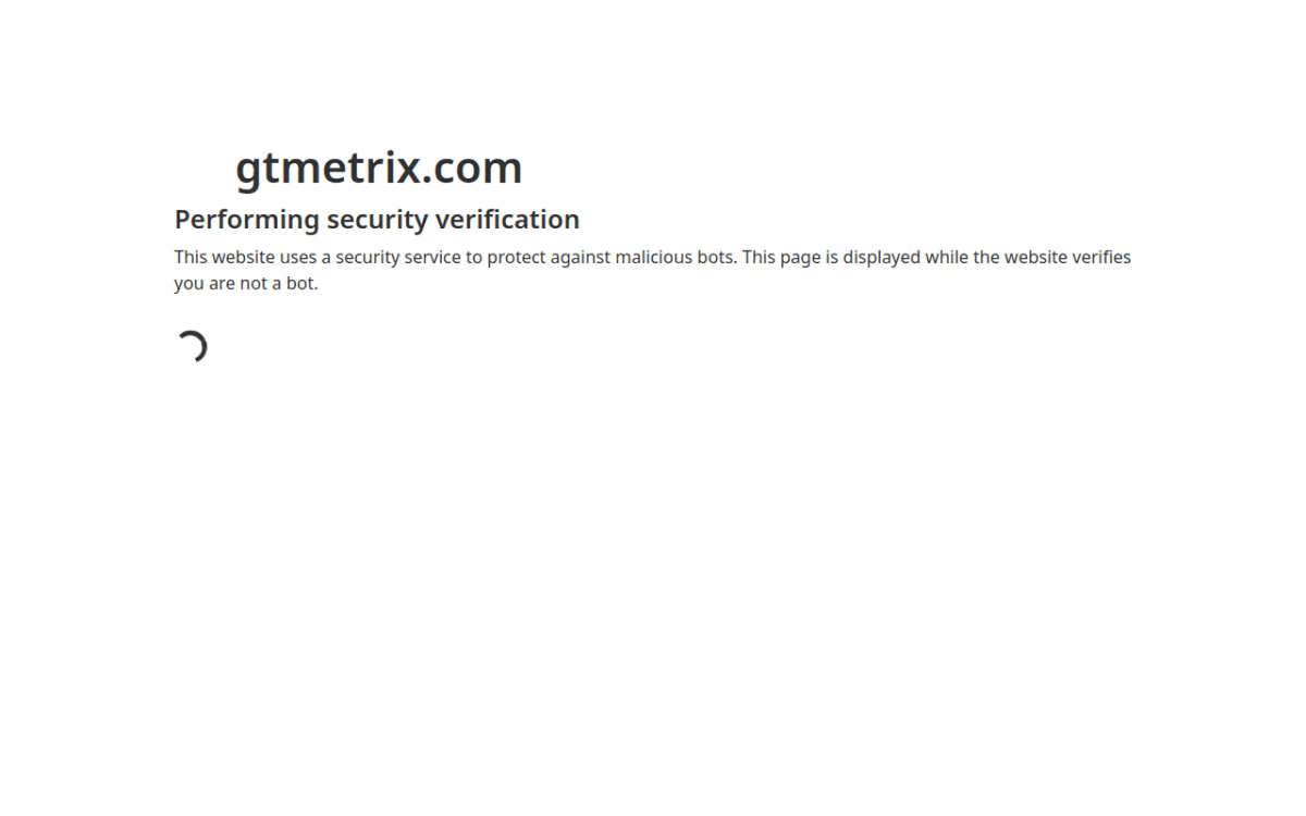 Gtmetrix screenshot 1