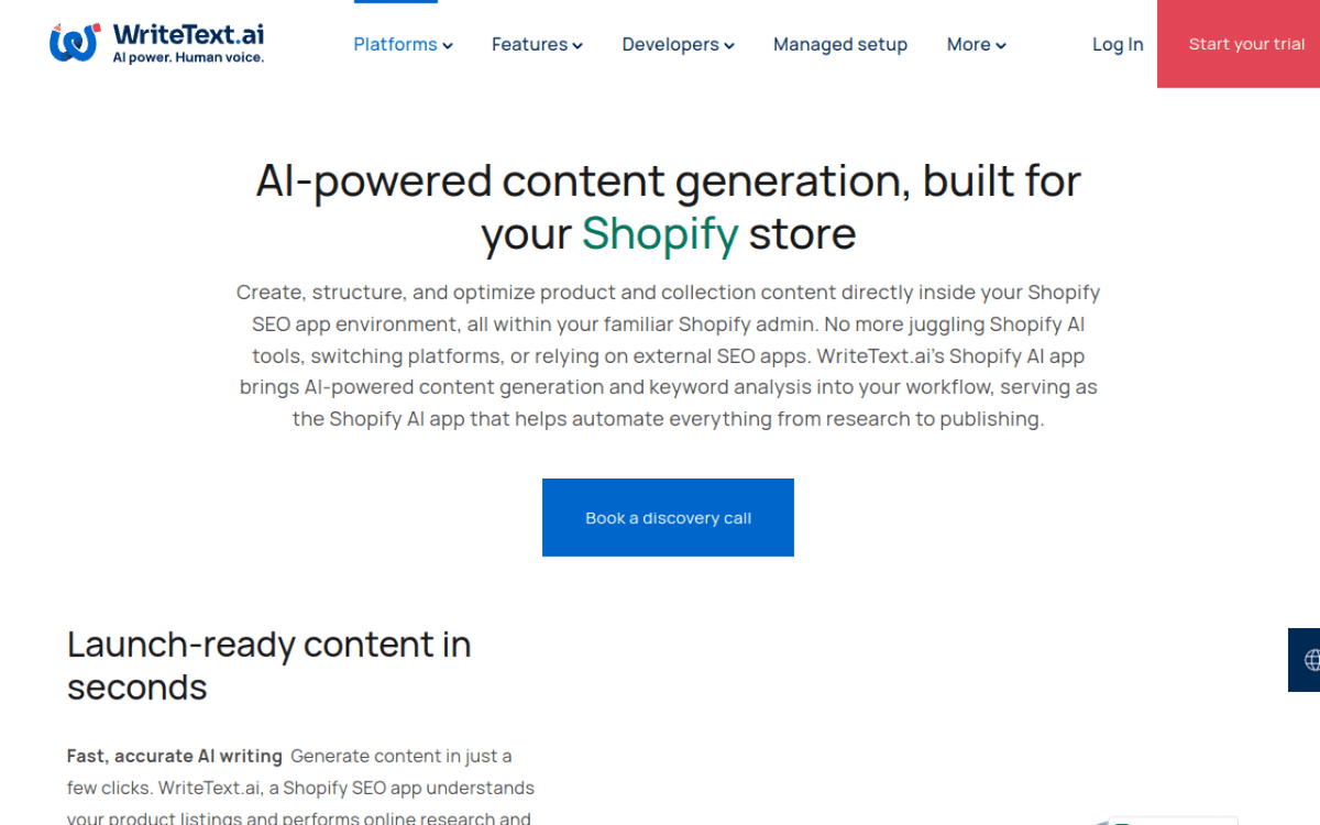 WriteText.ai for Shopify screenshot 1
