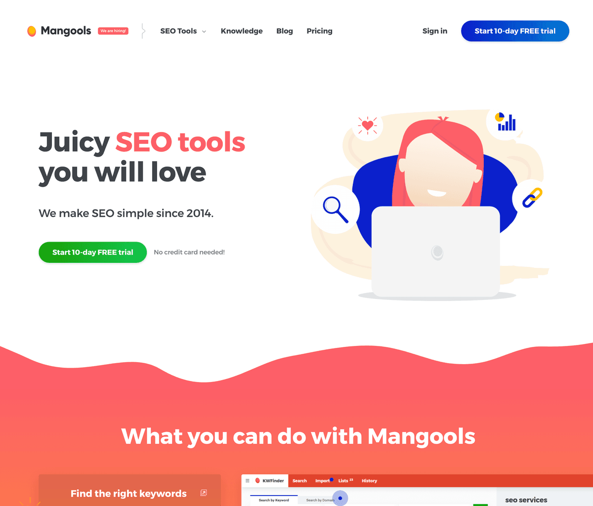 Mangools SEO Tools screenshot 1