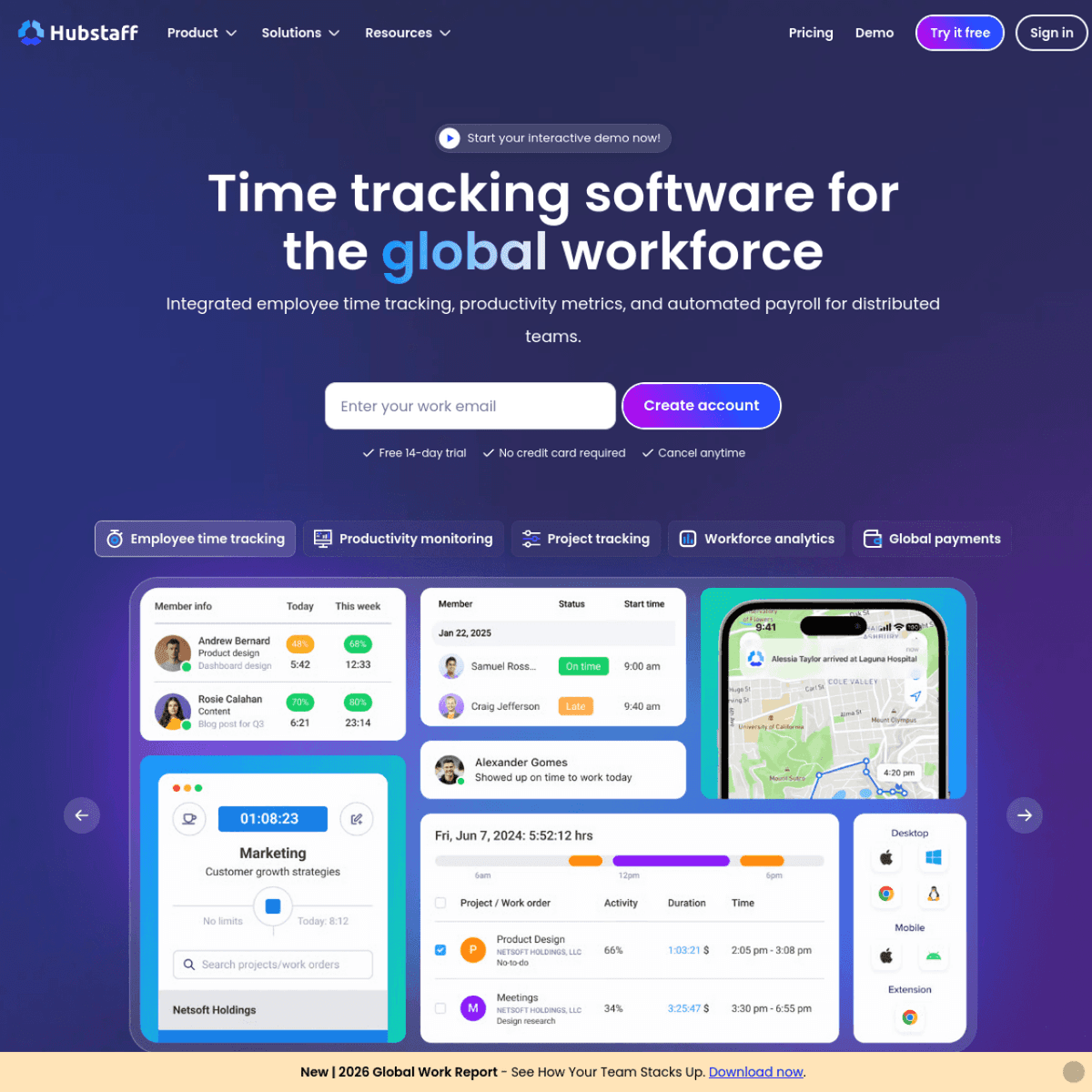HubStaff screenshot 1