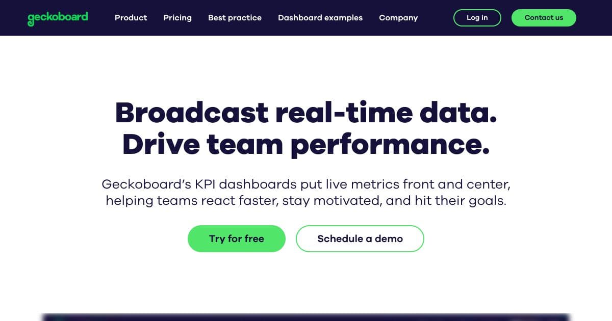 Geckoboard screenshot 1