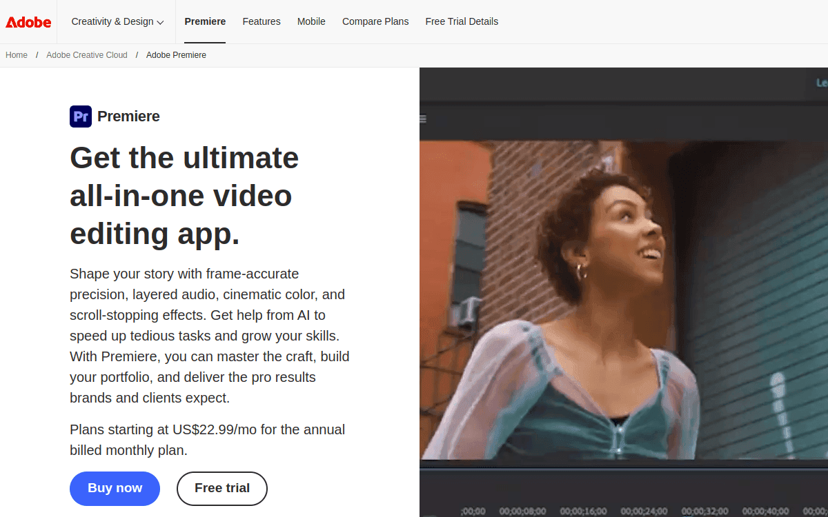 Adobe Premiere Rush screenshot 1