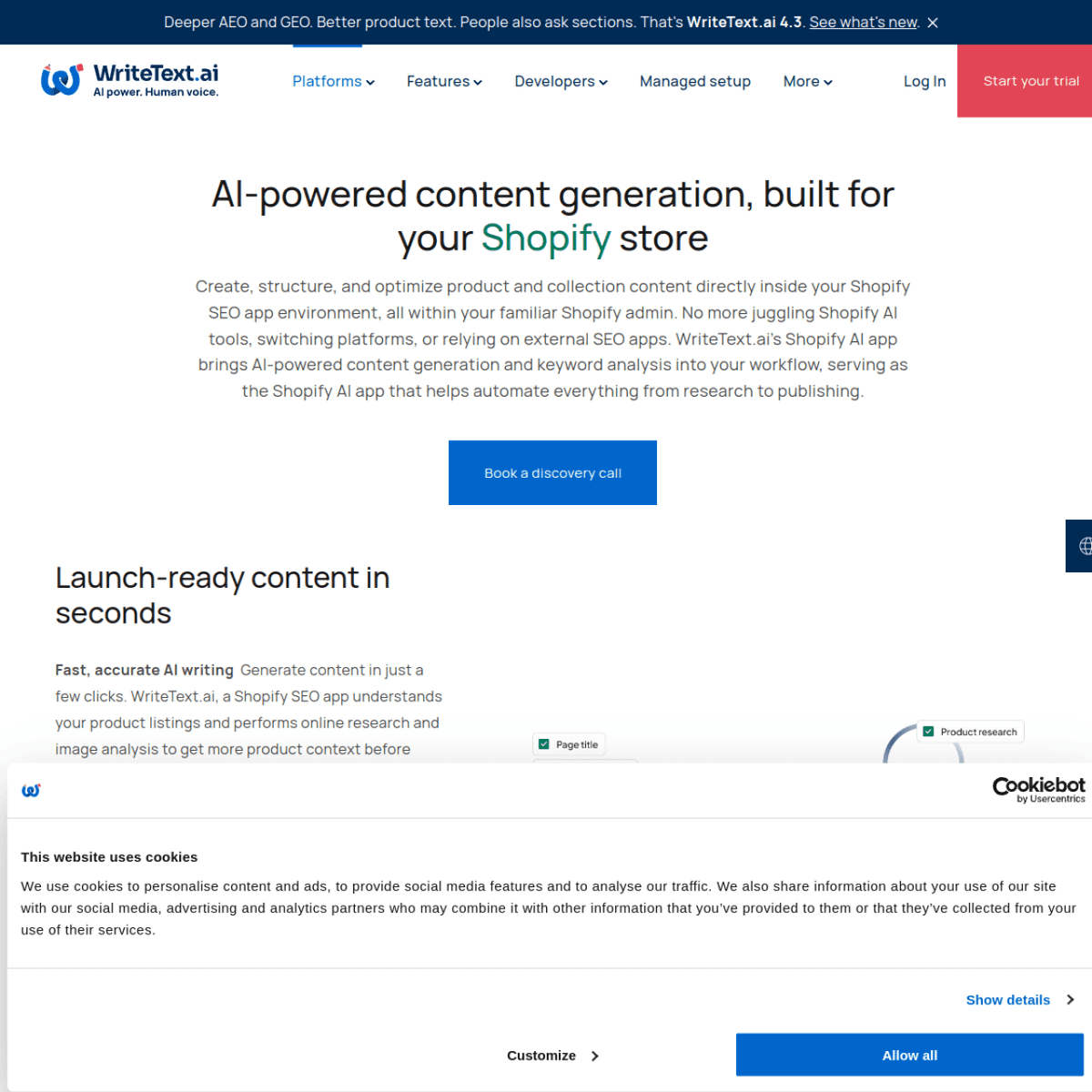 WriteText.ai for Shopify screenshot 1