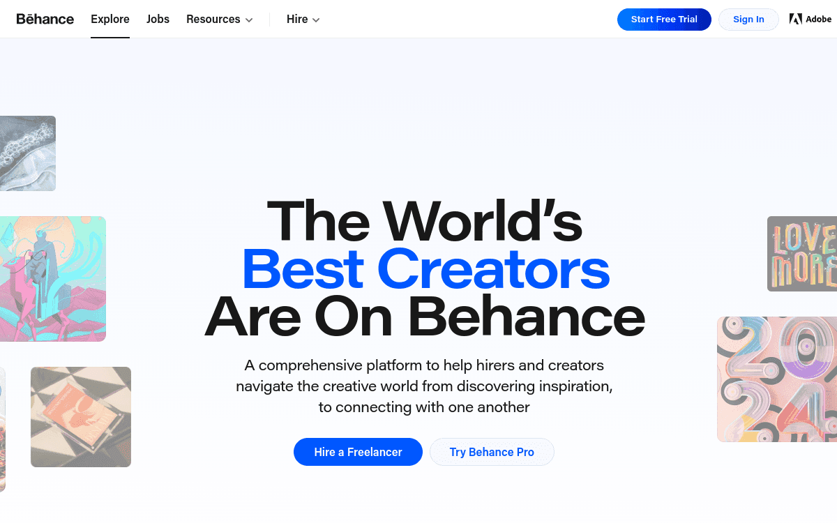 Behance screenshot 1