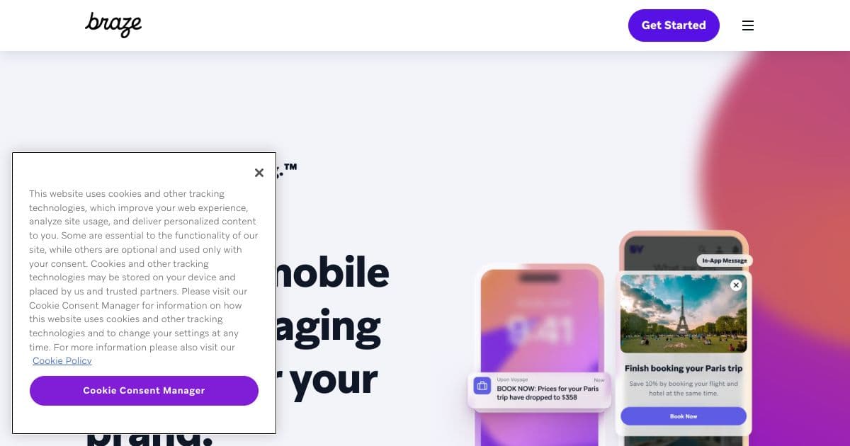 Braze Mobile App Messaging screenshot 1