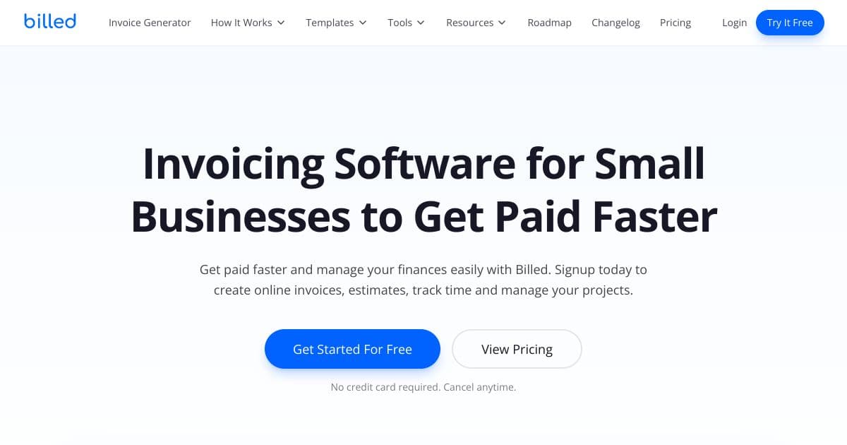 Billed App screenshot 1