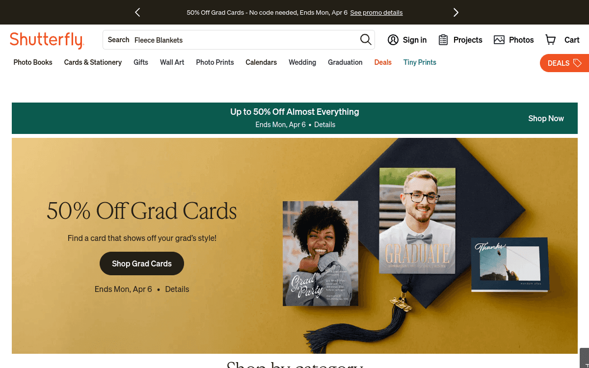 Shutterfly screenshot 1