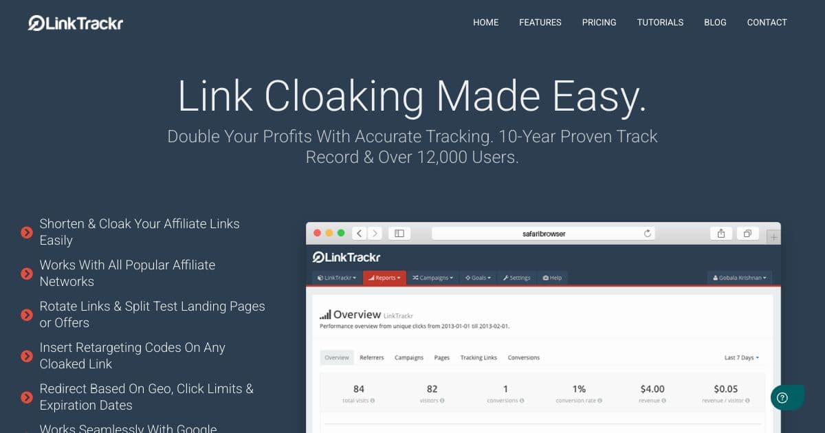 LinkTrackr screenshot 1