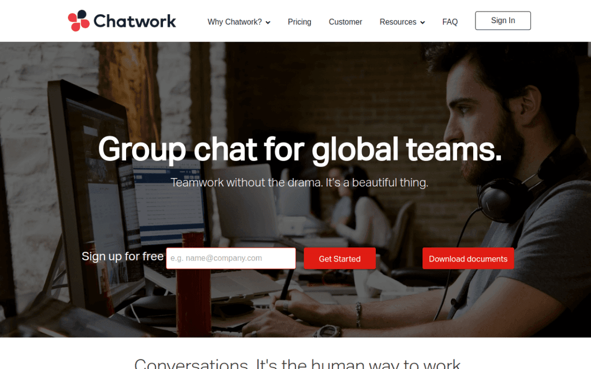 Chatwork screenshot 1