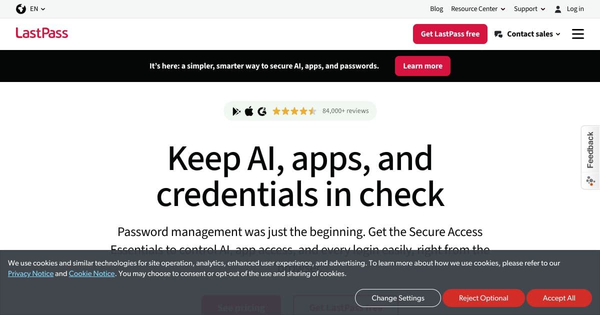 LastPass screenshot 1
