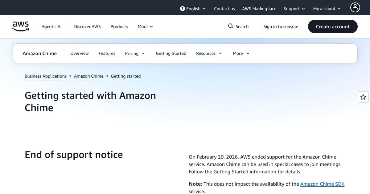 Amazon Chime screenshot 1