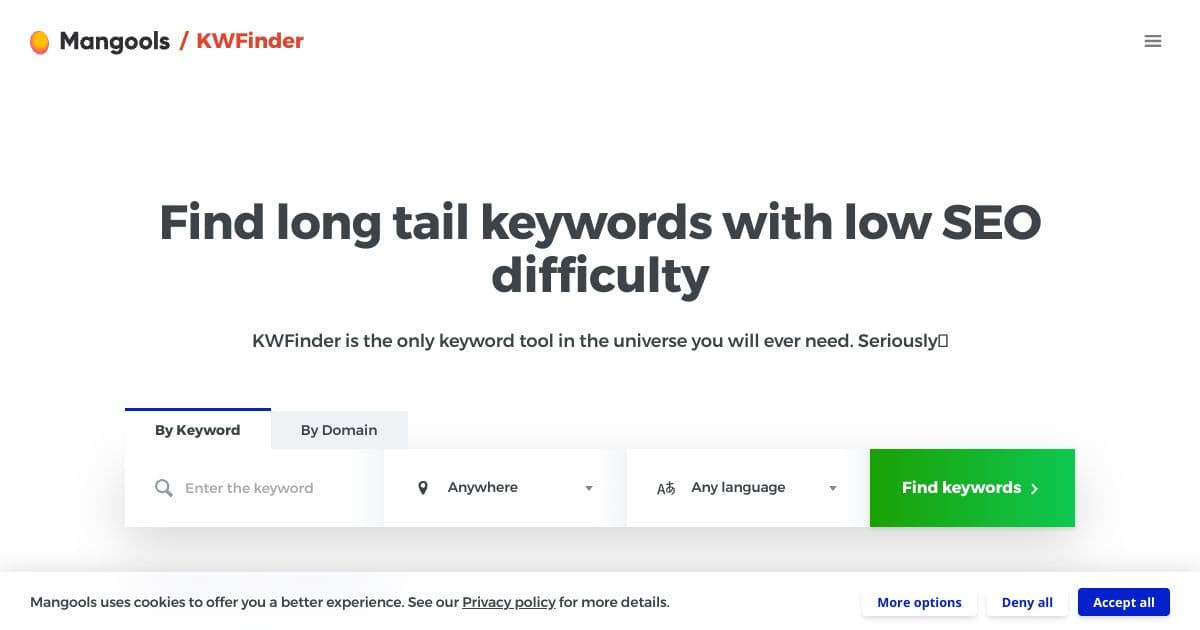 KWFinder screenshot 1