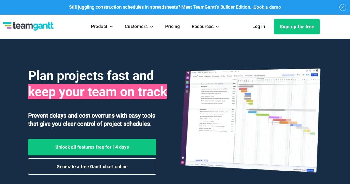 TeamGantt screenshot 1