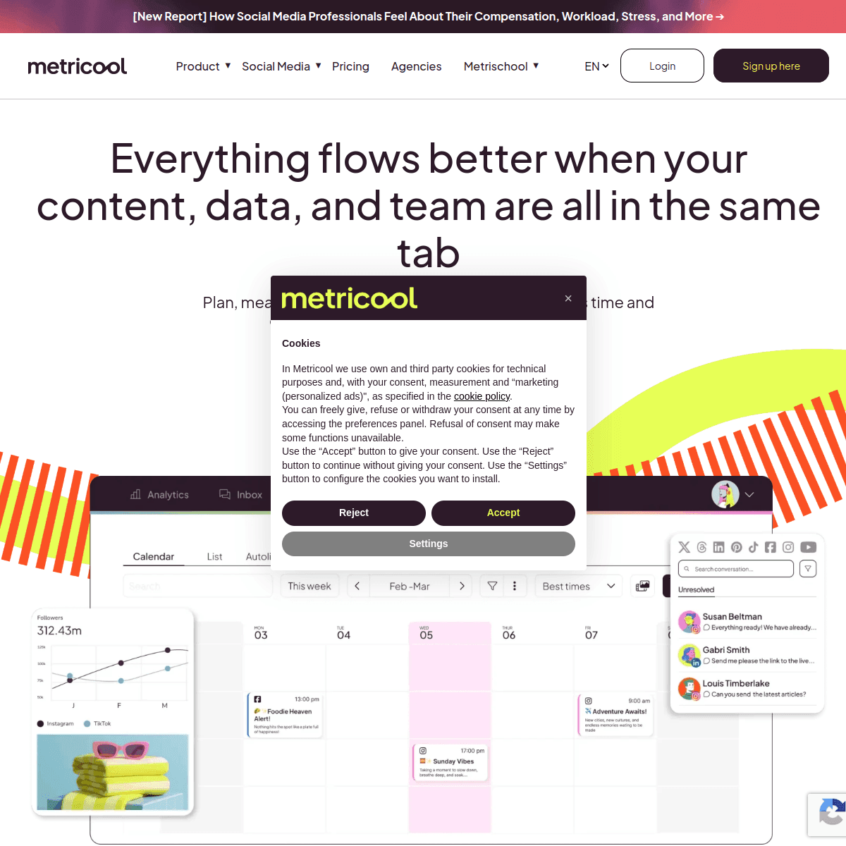 Metricool screenshot 1