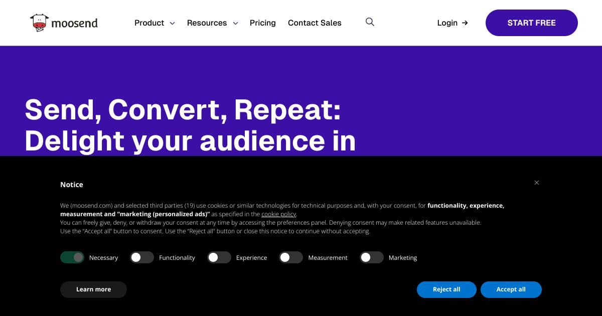 Moosend screenshot 1