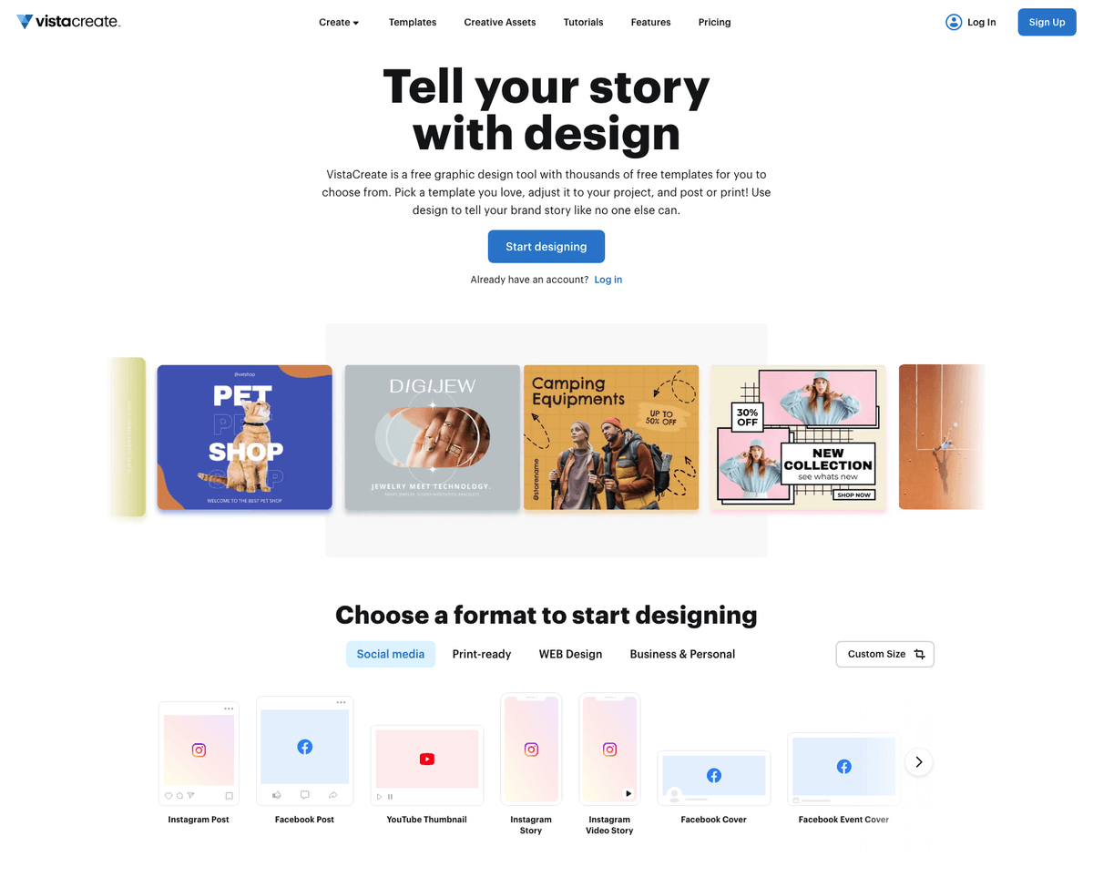 Vista Create screenshot 1