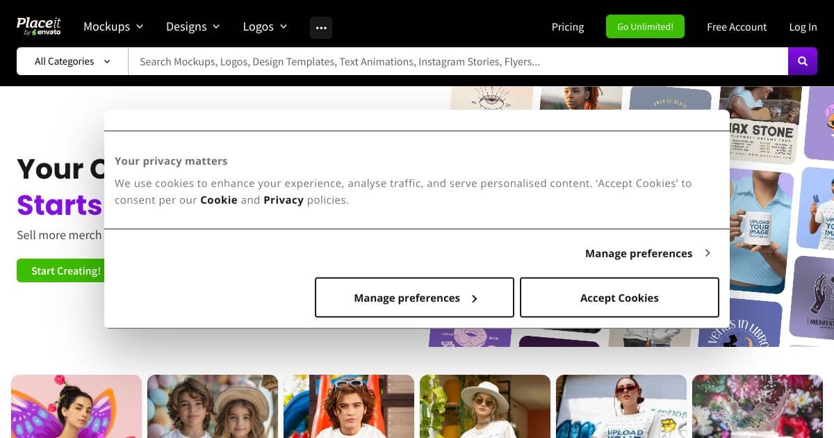 Placeit screenshot 1