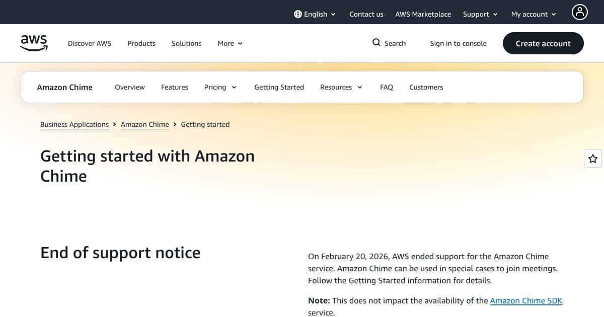 Amazon Chime screenshot 1