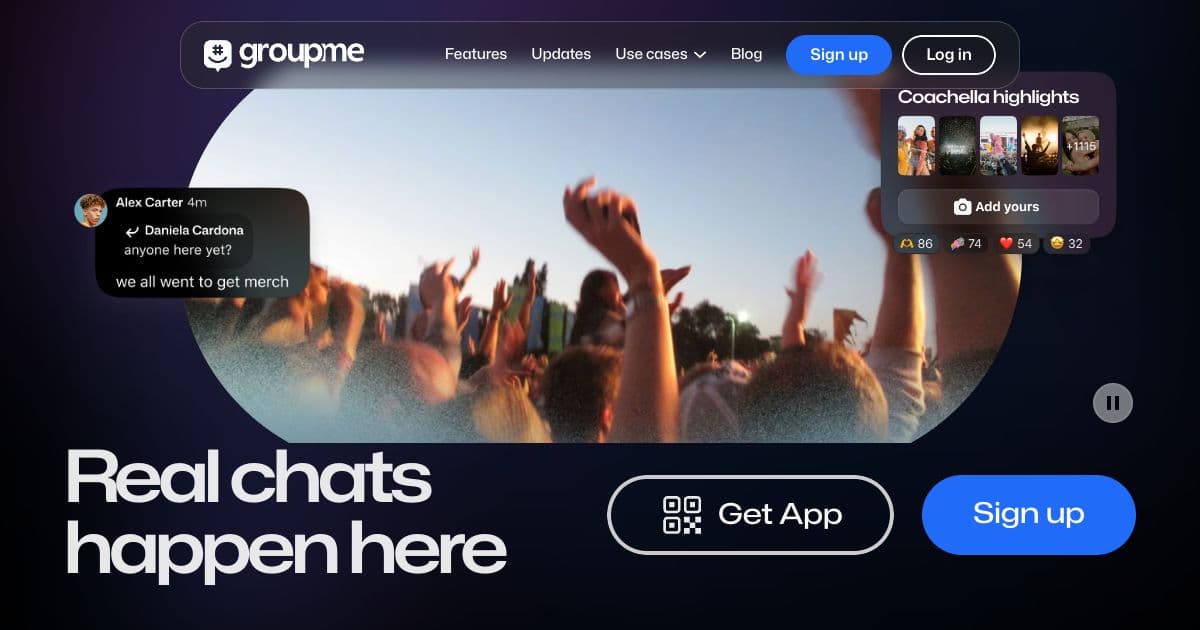 GroupMe screenshot 1