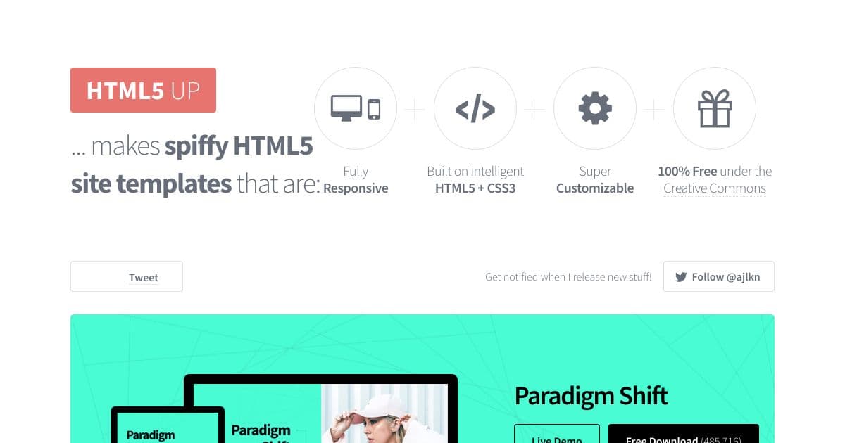 HTML5Up screenshot 1