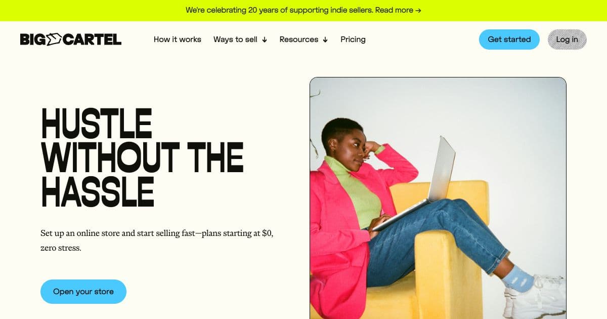 BigCartel screenshot 1