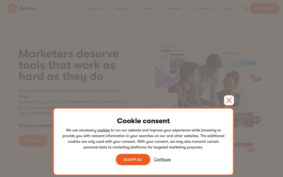 Kentico screenshot 1