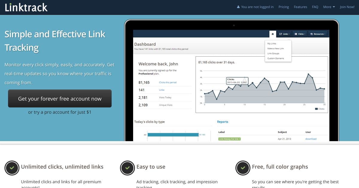 LinkTrack screenshot 1