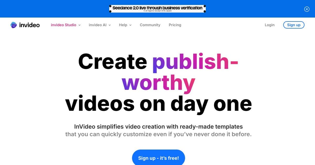 Invideo Studio screenshot 1