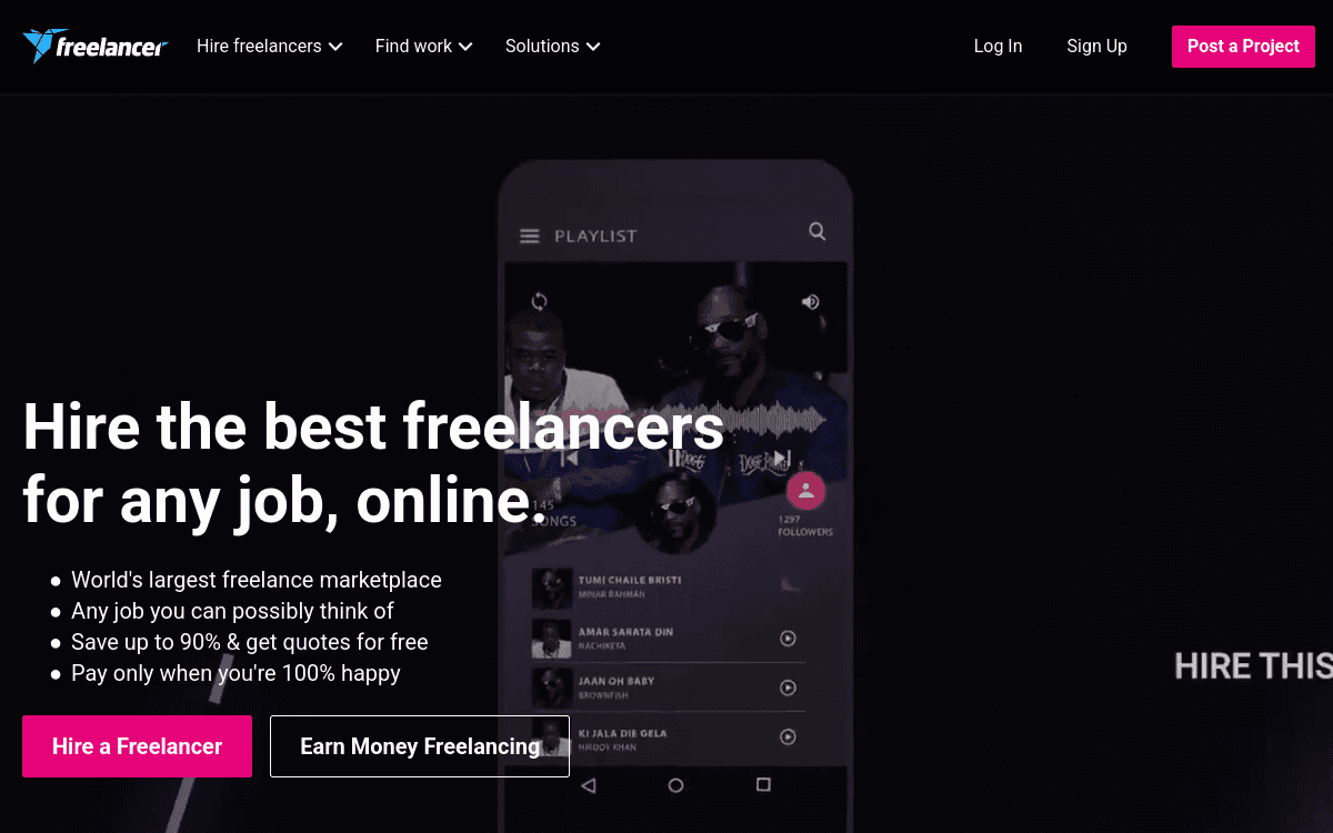 Freelancer screenshot 1