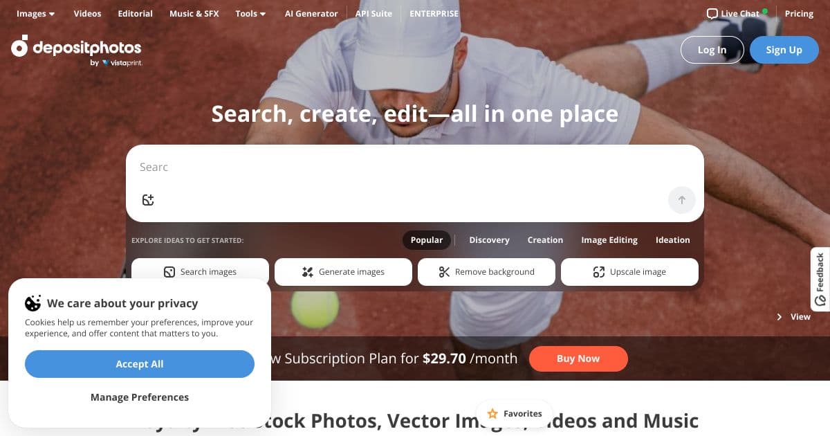 DepositPhotos screenshot 1