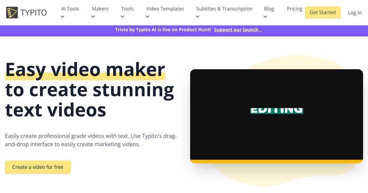 Typito  screenshot 1