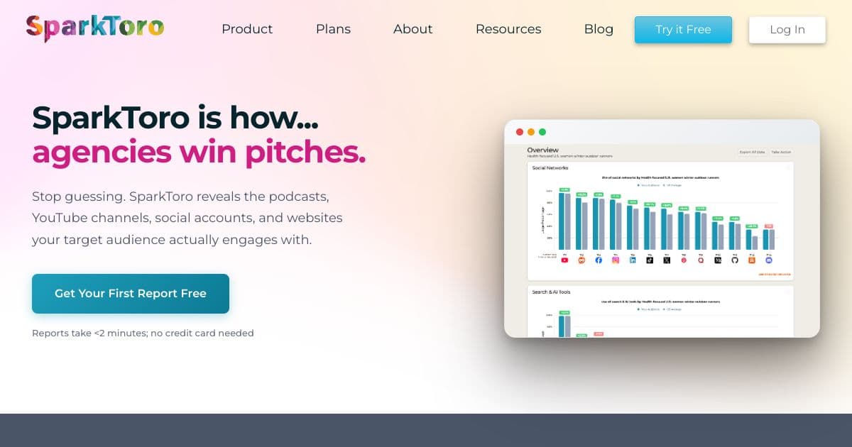 SparkToro screenshot 1