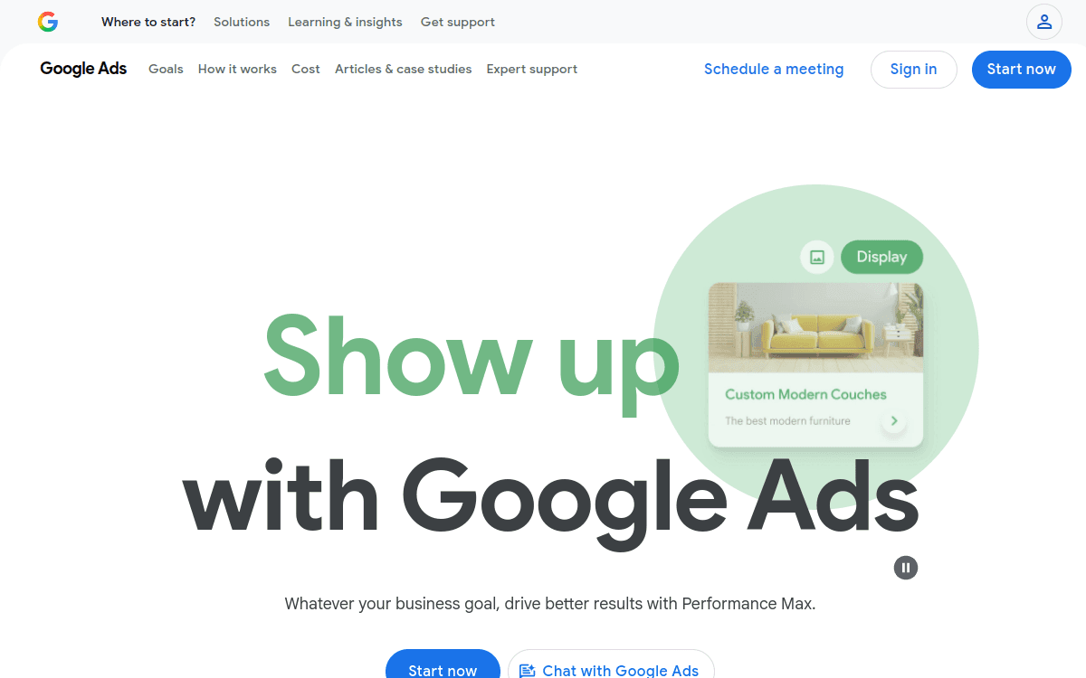 Google Ads screenshot 1