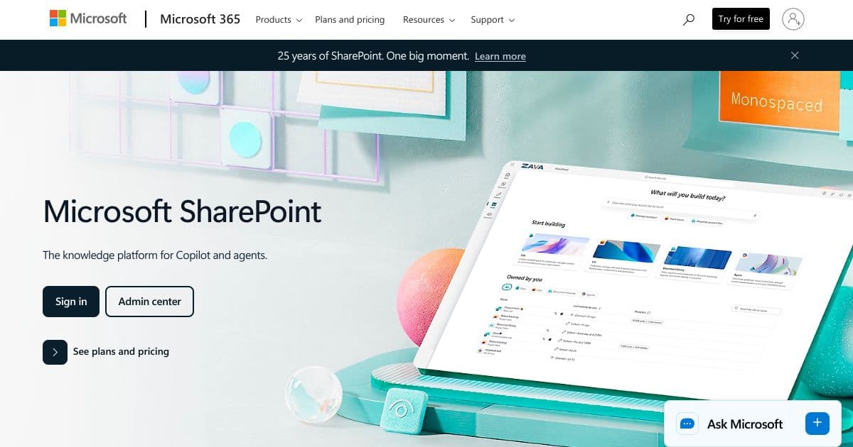 SharePoint screenshot 1