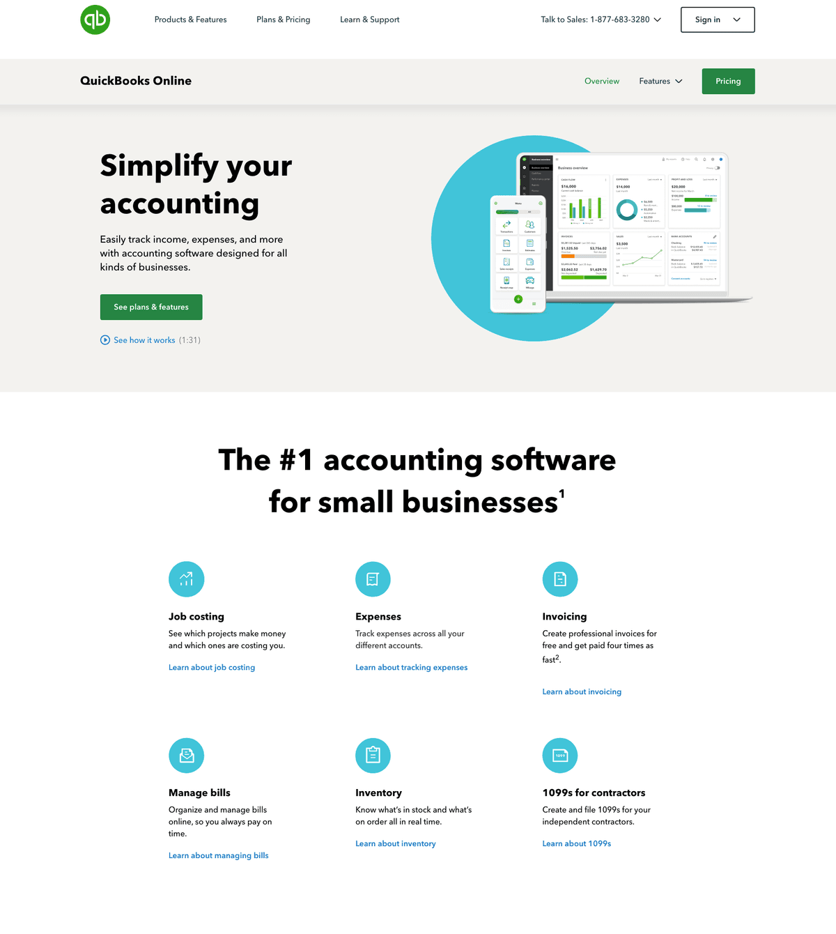 Intuit Quickbooks screenshot 1