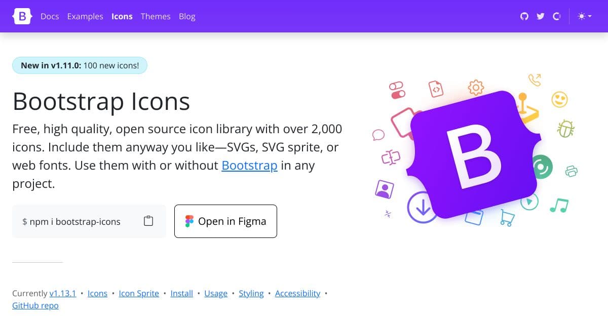 Bootstrap Icons screenshot 1