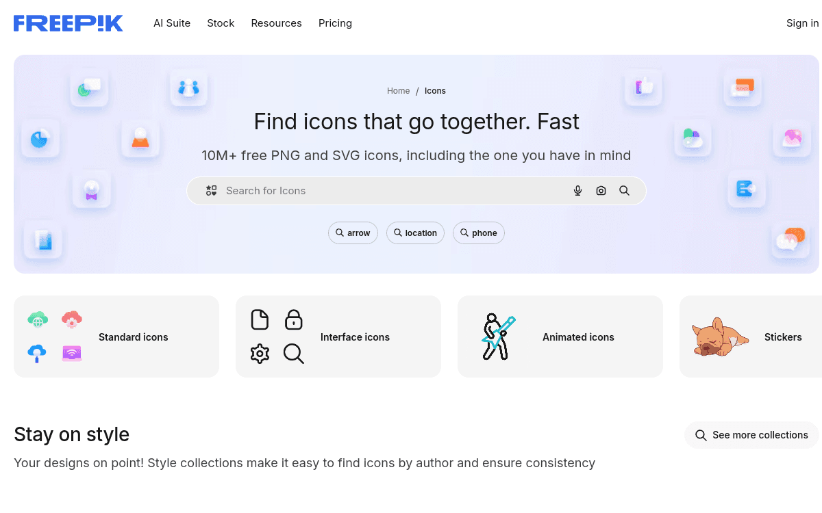 IconFinder screenshot 1