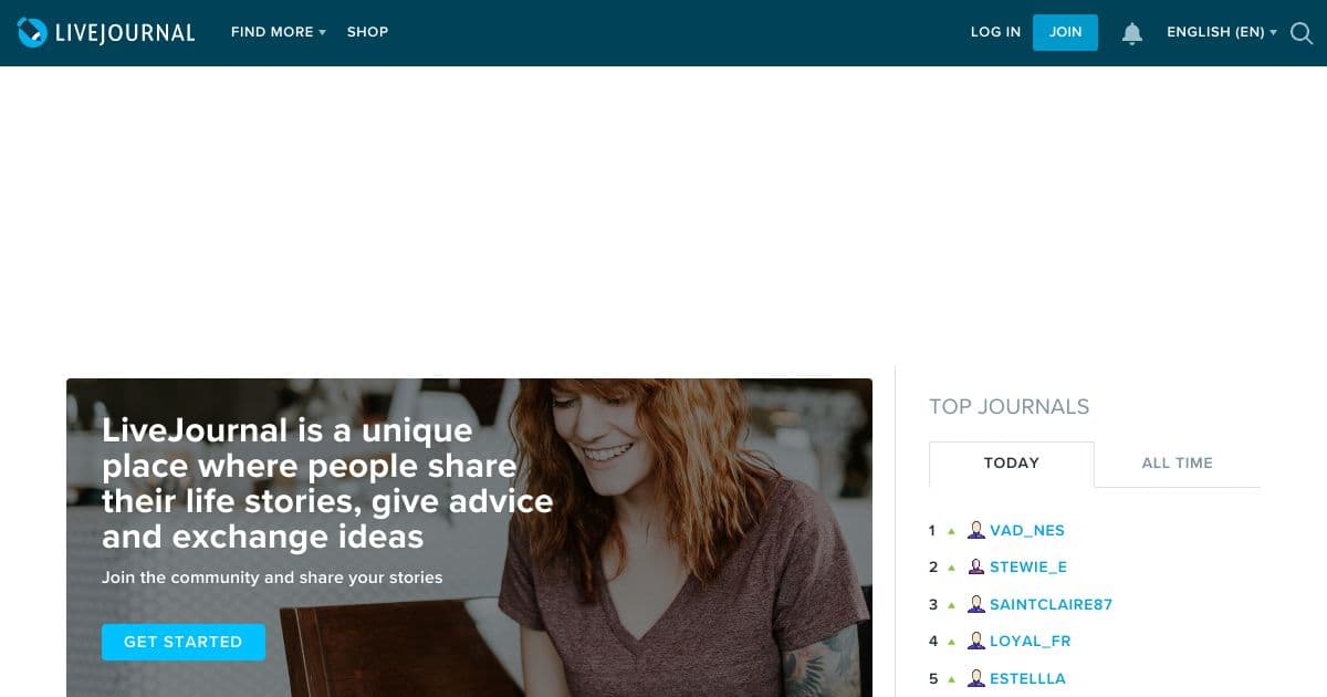 LiveJournal screenshot 1