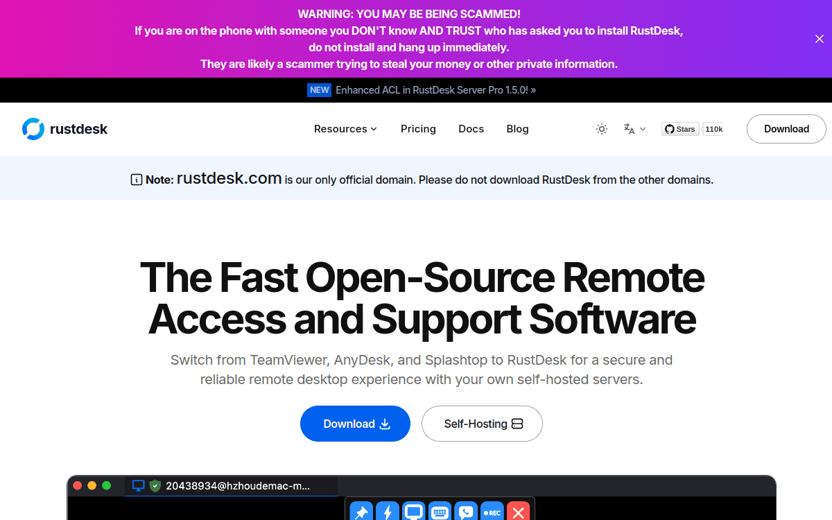 RustDesk screenshot 1