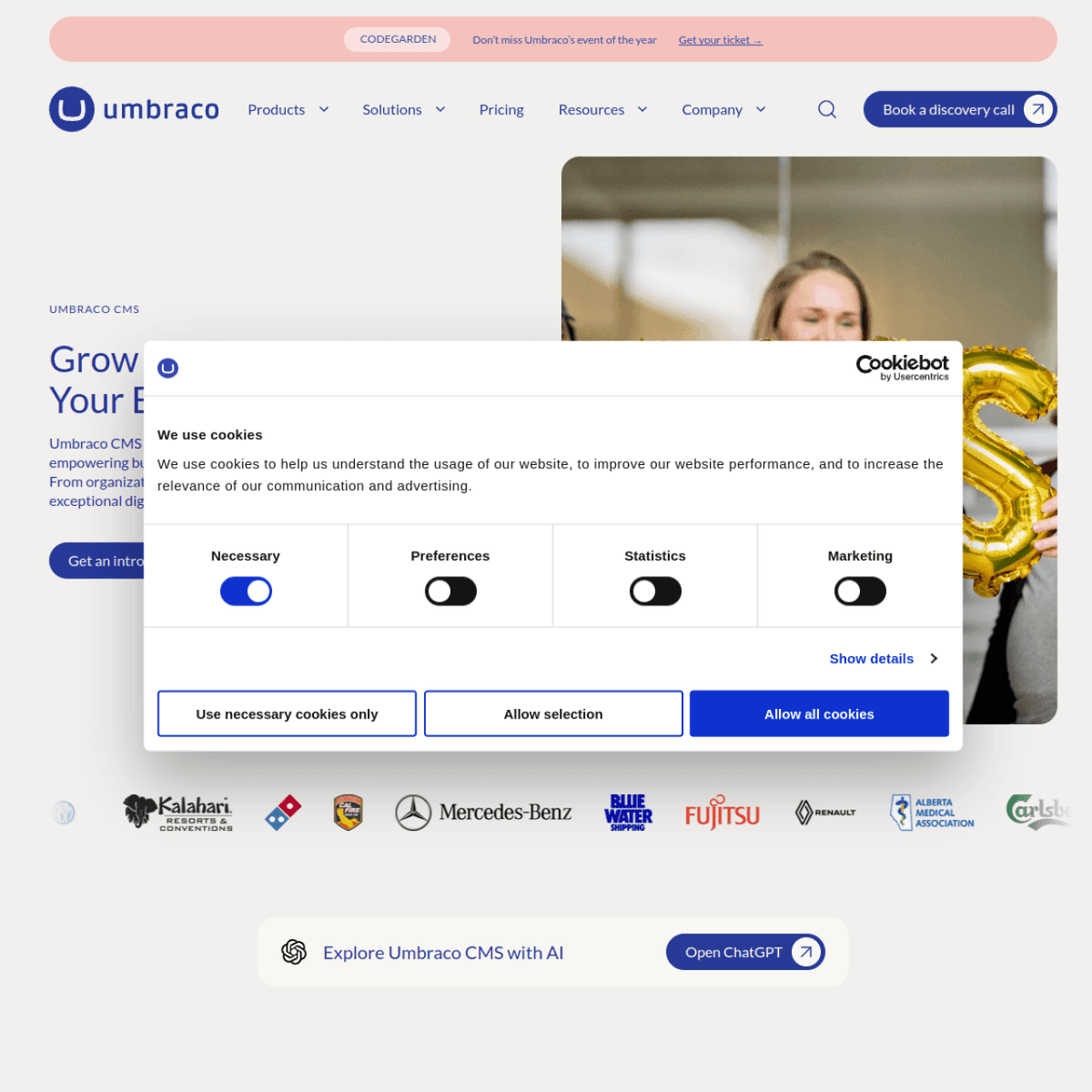 Umbraco screenshot 1