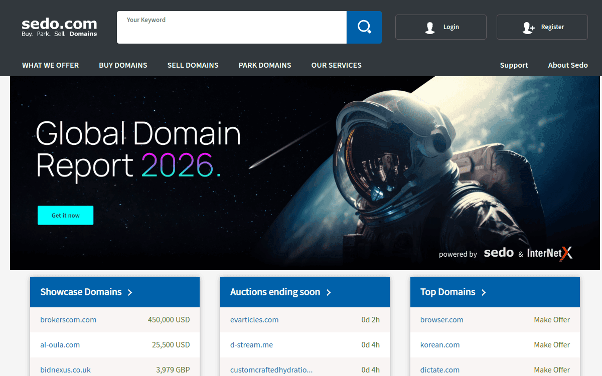 Sedo screenshot 1