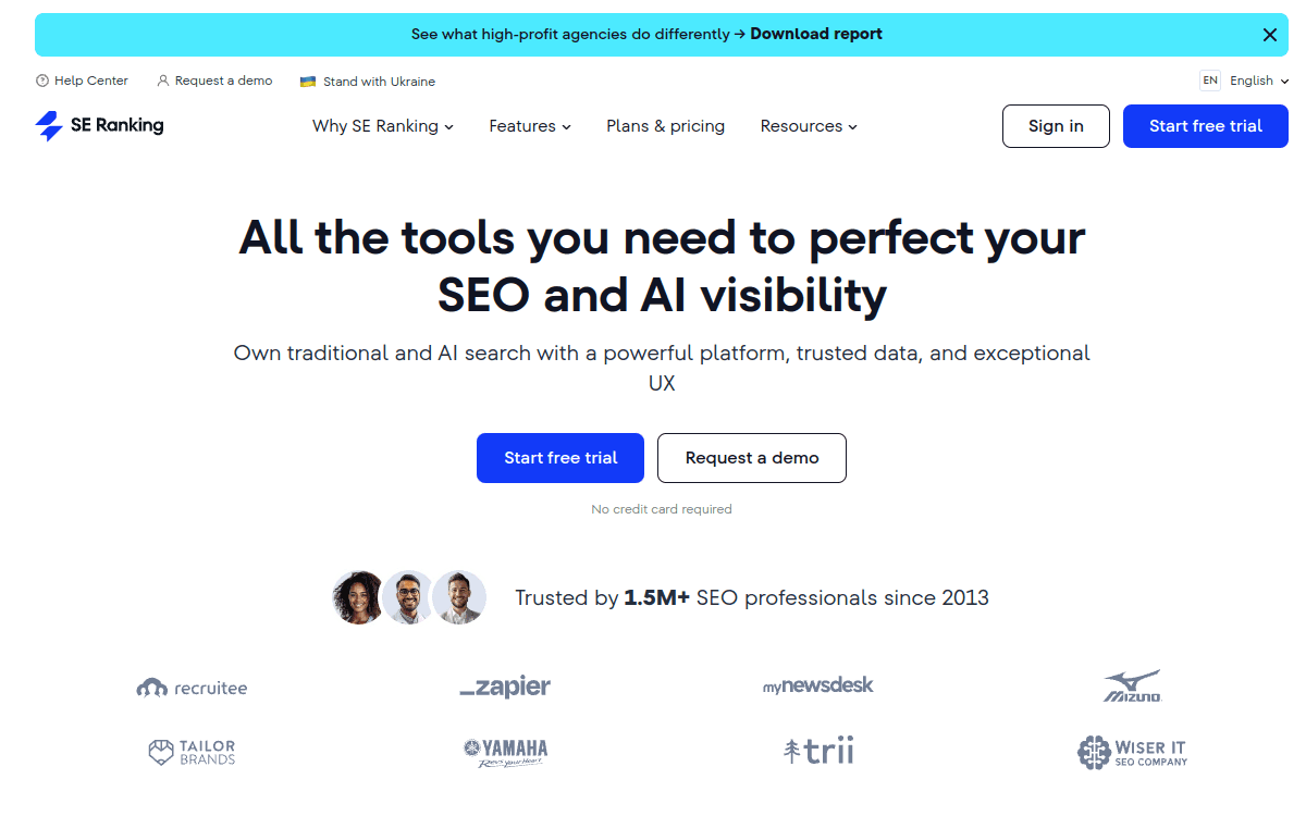 SERanking screenshot 1