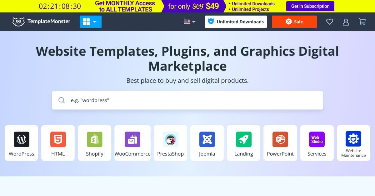 TemplateMonster screenshot 1