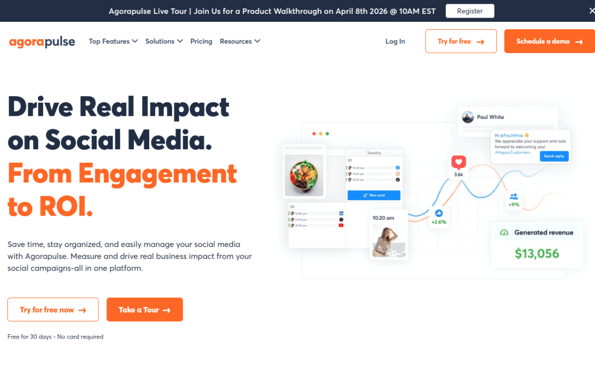 AgoraPulse screenshot 1