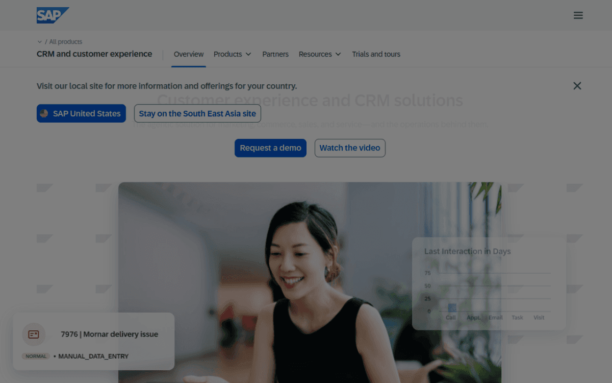SAP CRM and CX solutions