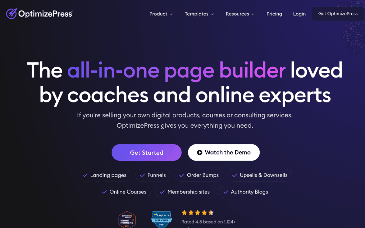 OptimizePress screenshot 1