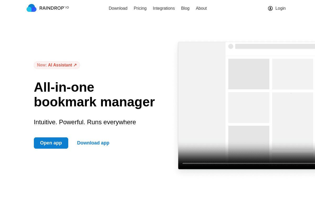 Raindrop screenshot 1