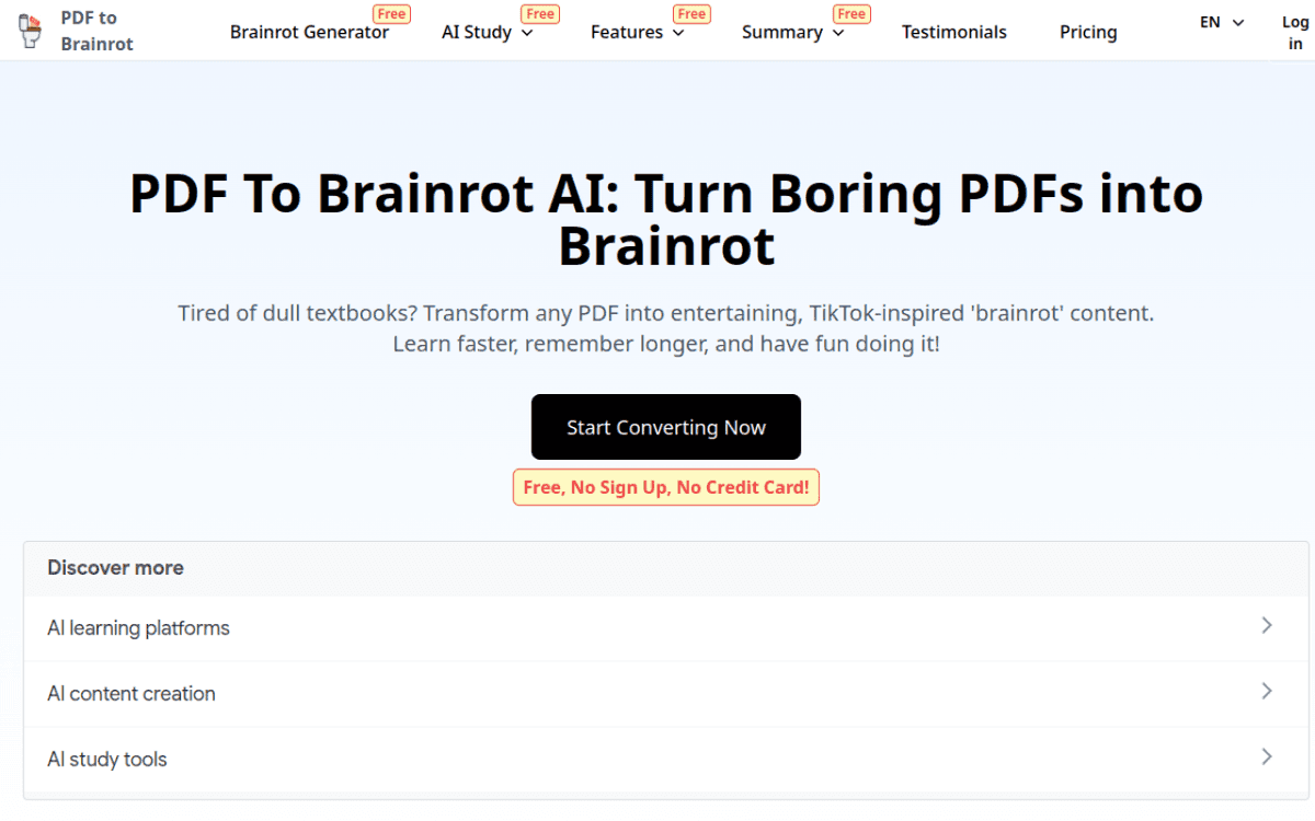 PDF to Brainrot screenshot 1