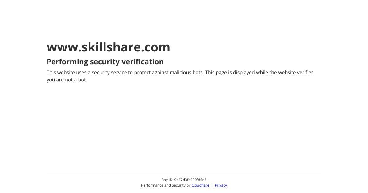 Skillshare screenshot 1